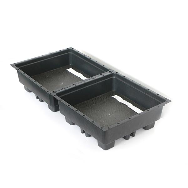 Quality Plastic Green Roofs Rectangle Garden Tray 500x500mm for 4 Square Units and Flower Pot for sale