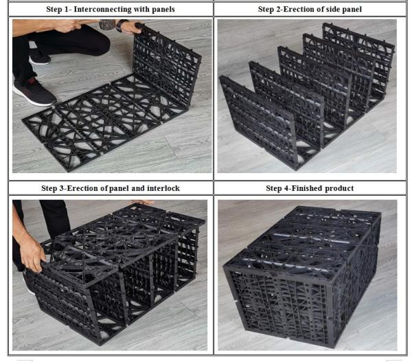 Quality Smart Stormwater Modules Plug-in Soakaway Crate with 117L Water Storage Capacity for sale