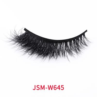 China Fluffy False Lashes Faux Mink , 20mm Wispy Faux Mink Lashes for sale