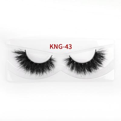 China Super Thin Natural Mink Lashes , Natural Look 19mm Mink Lashes for sale