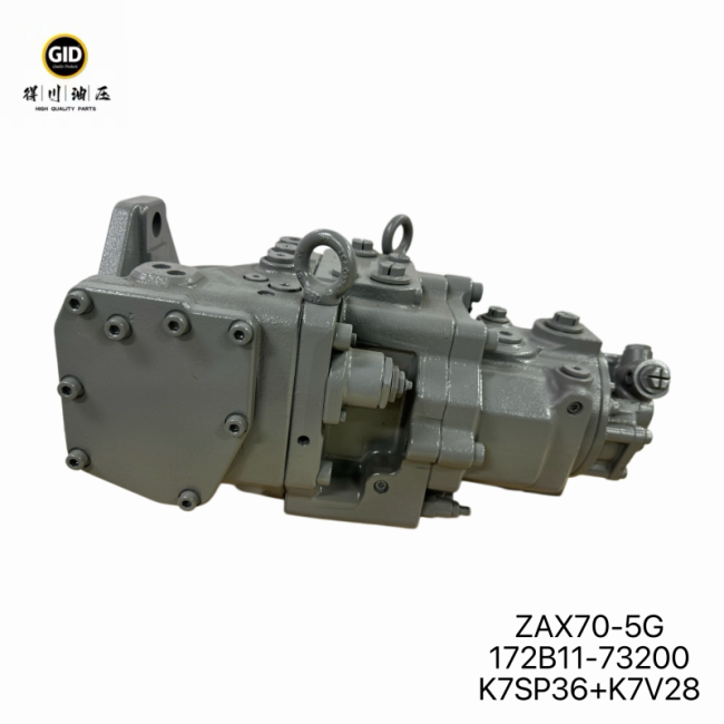 Hydraulic pump assembly front view