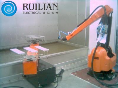 China Automatic Artificial Praying Drying Robot Spray Booth 15KW for sale