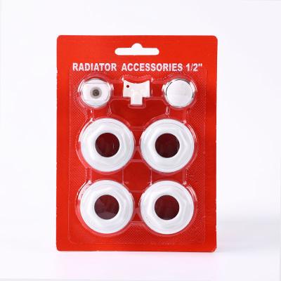 China Hotel 1/2 inch Heating Radiator Accessories 7 In 1 Set Surface Printed for sale