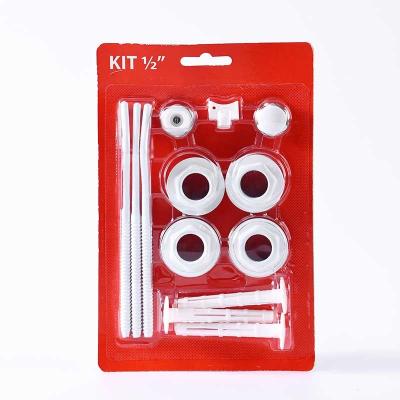 China 1/2 inch Set of Aluminium Radiator Accessories Kits with 3 brackets Packed in a Blister for Radiator for sale