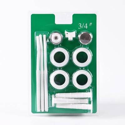 China 3/4 inch Set of Aluminium Radiator Accessories Kits with 3 brackets Packed in a Blister for Radiator for sale