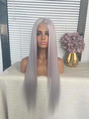China 100% human hair wig grey color women hair wig virgin hair wig for sale