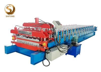 China Metal Double Layer Two Profile Drawings Roof Sheet Cold Roll Forming Machine for sale