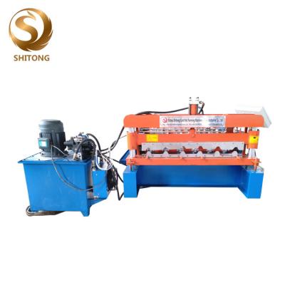 China zinc plating colored steel profile roofing sheet roll forming making machine for sale