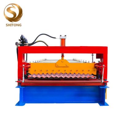 China color coated corrugatedprofile metal sheet roof panel making machine for sale