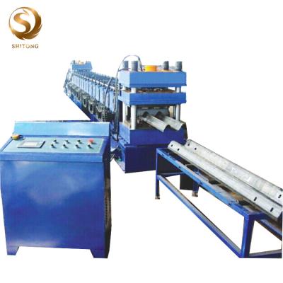 China tow and three waves crash barrier highway guardrail roll forming machine production line for sale