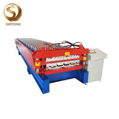 China aluminum sheet roof panel make double layer roof roll forming machine for sale