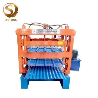 China High quality three layer roof and wall pane roll forming roofing machine for sale