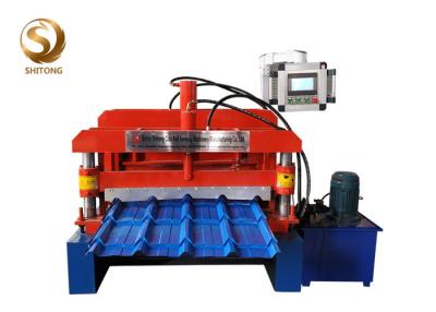 China Glazed roofing tiles rolling forming machine for steel roof making with best price for sale