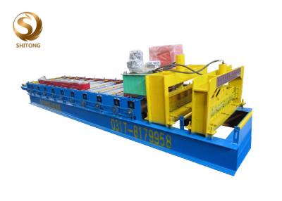China Metal bamboo shape roofing glazed tile sheet making roll forming machine for sale