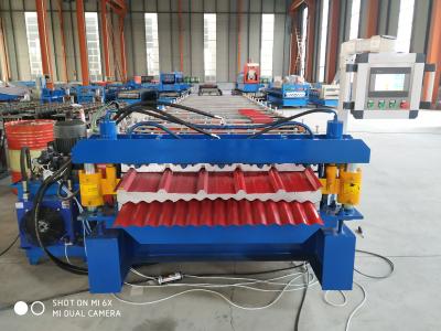 China 1040-1064 model double layer colored roll forming machine for roofing and wall sheet for sale