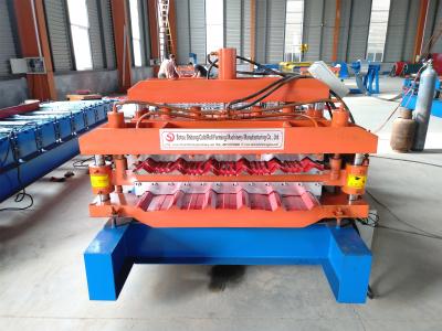 China hot sale double layer roofing sheet roll forming machine cost for sale