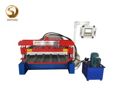 China 750 colored steel deck wall panel tile roll forming machine producetion line machine for sale