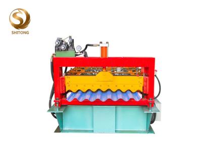 China Color coated corrugatedprofile metal sheet roof panel making machine for sale