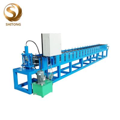 China Galvanized steel metal c stud and track roll forming machine with punching for sale