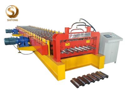 Китай Metal floor decking sheet roll forming machine from botou shitong machinery продается