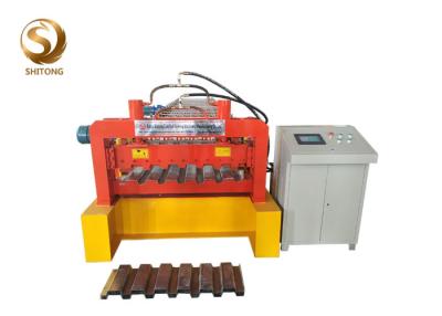 China Rollo del panel de piso del Decking que forma la cadena de producción de máquina para la formación de acero de la bobina en venta