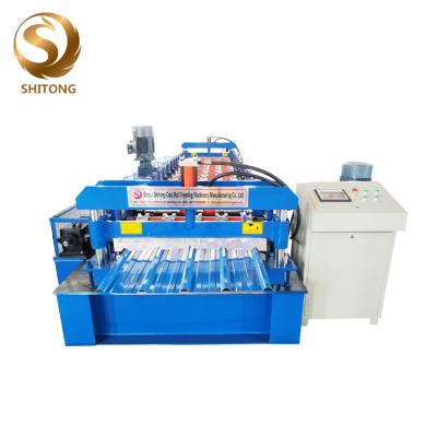 China 840 model aluminium roofing panel sheet memory frame steel roll forming machine for sale