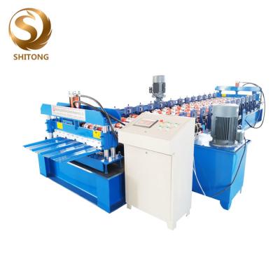 China 840 model automatic color steel roof panel memory frame roll forming machine for sale