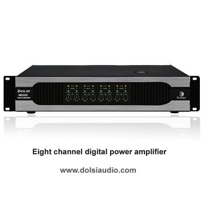 China Eight channel digital pro audio power amplifier for sale