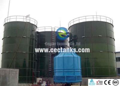 China Glass lined water storage tanks , glass fused to steel tanks for sale