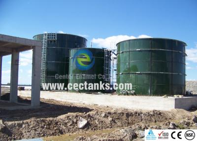 China Glass Fused Steel Tank / Bio Digester Tank Body And Membrane Roof for sale