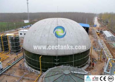 China GFS Anaerobic Digester Tank With Air Tightness Double Membrane Roof for sale