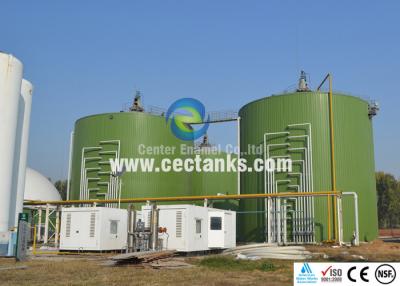 China o digestor do tratamento de águas residuais 6.0Mohs, vidro fundiu ao tanque de armazenamento de aço das águas residuais à venda