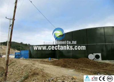 China Bolted Glass Fused to Steel Tank , Glass Coated Steel Tanks With 30 Years Life Minimum for sale