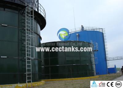 China Glass Lined Steel Grain Storage Silos / 30000 Gallon Water Storage Tank Glass Lined Panel for sale