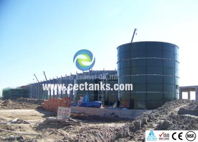 China Giant Enamel Tank Grain Storage Silos Glass Lined Steel Installed For Dry Bulk Storage for sale
