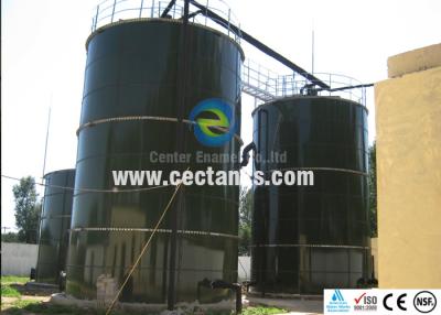 China Durable Glass Fused To Steel Waste Water Storage Tanks OSHA , BSCI for sale