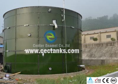 China Porcelain enameled steel fire suppression tank , glass fused to steel water tanks for sale