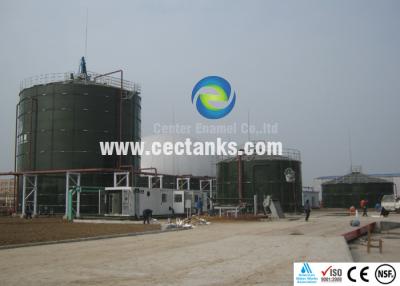 China Enamel coating chemical storage tank , industrial water storage tanks for sale