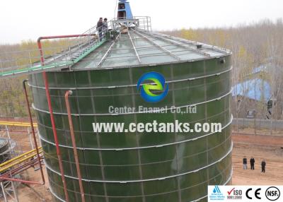 China El vidrio fundió a los tanques de almacenamiento de acero de la lascivia a prueba de ácido verde oscuro en venta