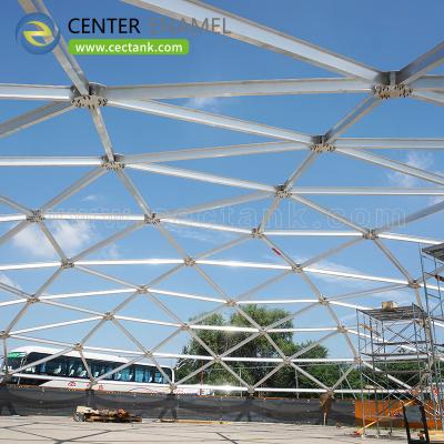 China Self Supporting Aluminum Dome Roofs For Oil Gas Petrochemical Or Water Treatment Facilities for sale