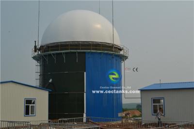 China Mini Biogas Anaerobic Digester Tank , Glass Fused to Steel Tank for Gas  /  liquid impermeable for sale