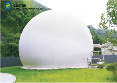 China 20m3 Double Membrane Gas Holder For Biogas Plant Project 0.40mm Coating Thickness Te koop