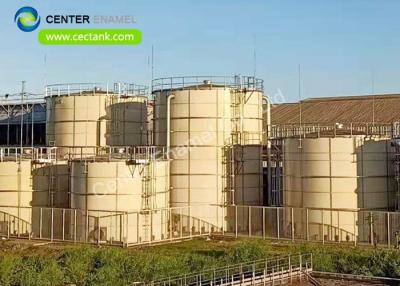 China Custom Epoxy Coated Steel Water Harvesting Storage Tanks Concrete Foundation for sale