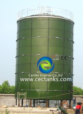 China 2.4M * 1.2M Slurry Storage Tank Made Of Enamel Coated Carbon Steel Panels for sale