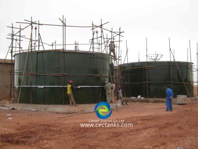 China Waste Water Treatment Biogas Storage Tank / Two Layer Coating Bio Digester Tank for sale