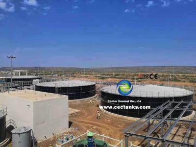 China 2000 M³ Glass Lined Water Storage Tanks With Aluminium Dome Roof for sale