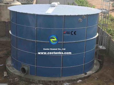 China Water Storage Solution Glass Fused To Steel Tanks Coating Thickness 0.25~0.40mm for sale