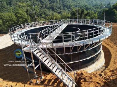 China O padrão de AWWA aparafusou os tanques de aço fundidos vidro para o armazenamento da água potável e das águas residuais à venda
