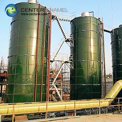 China Vitrum Bolted Steel Liquid Storage Tank With Aluminum Dome Roof for sale