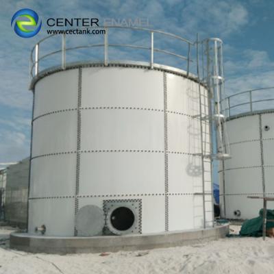 China Smooth Bolted Steel Dry Bulk Storage Silos With Aluminum Deck Roof for sale
